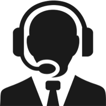 Person wearing headset icon
